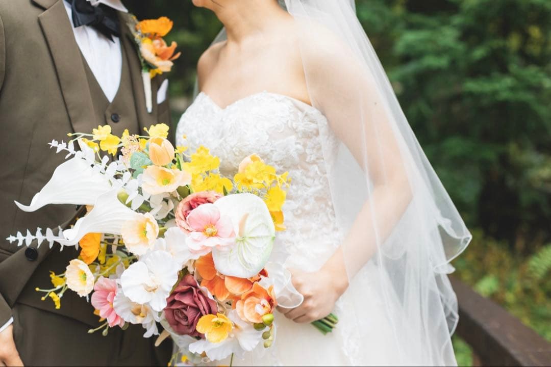 とうふ:ウェディングブーケ　アーティフィシャルフラワー