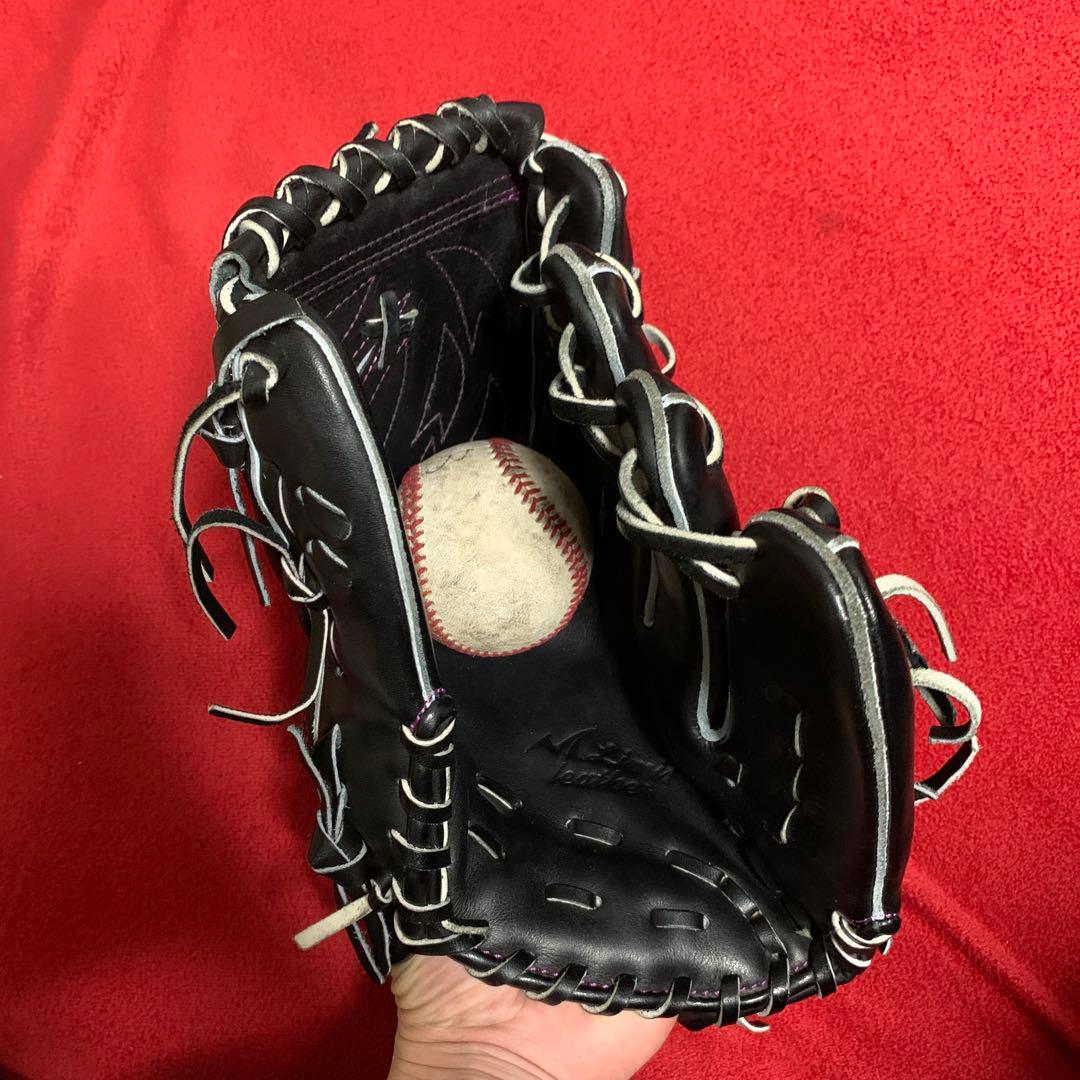 ウェブ曲げない型ノーリミット投手用グローブ