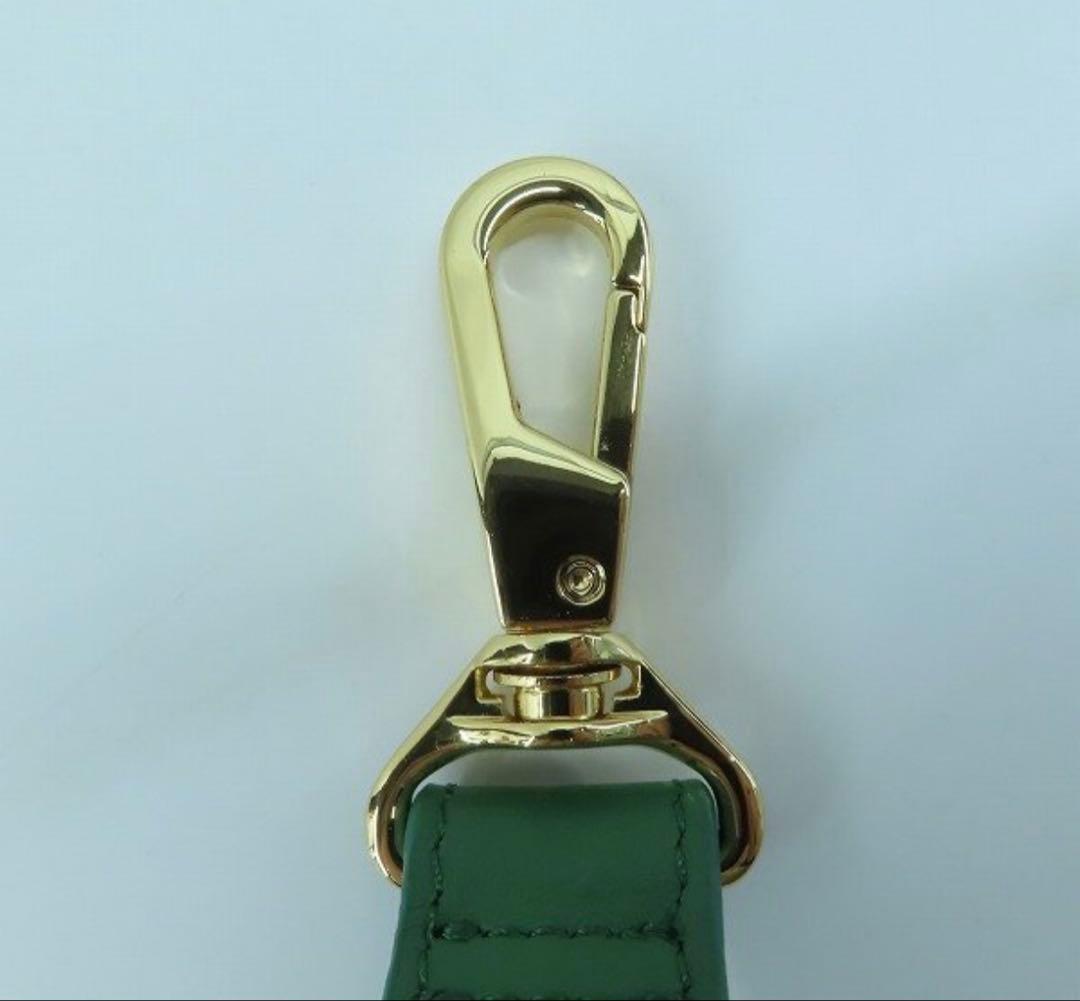 VIOLAd'ORO ヴィオラドーロ スマホショルダーストラップ グリーン　美品