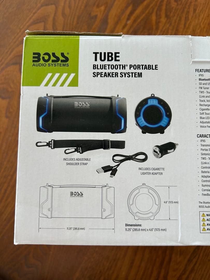 ボス オーディオシステム チューブ Bluetooth ポータブル スピーカー