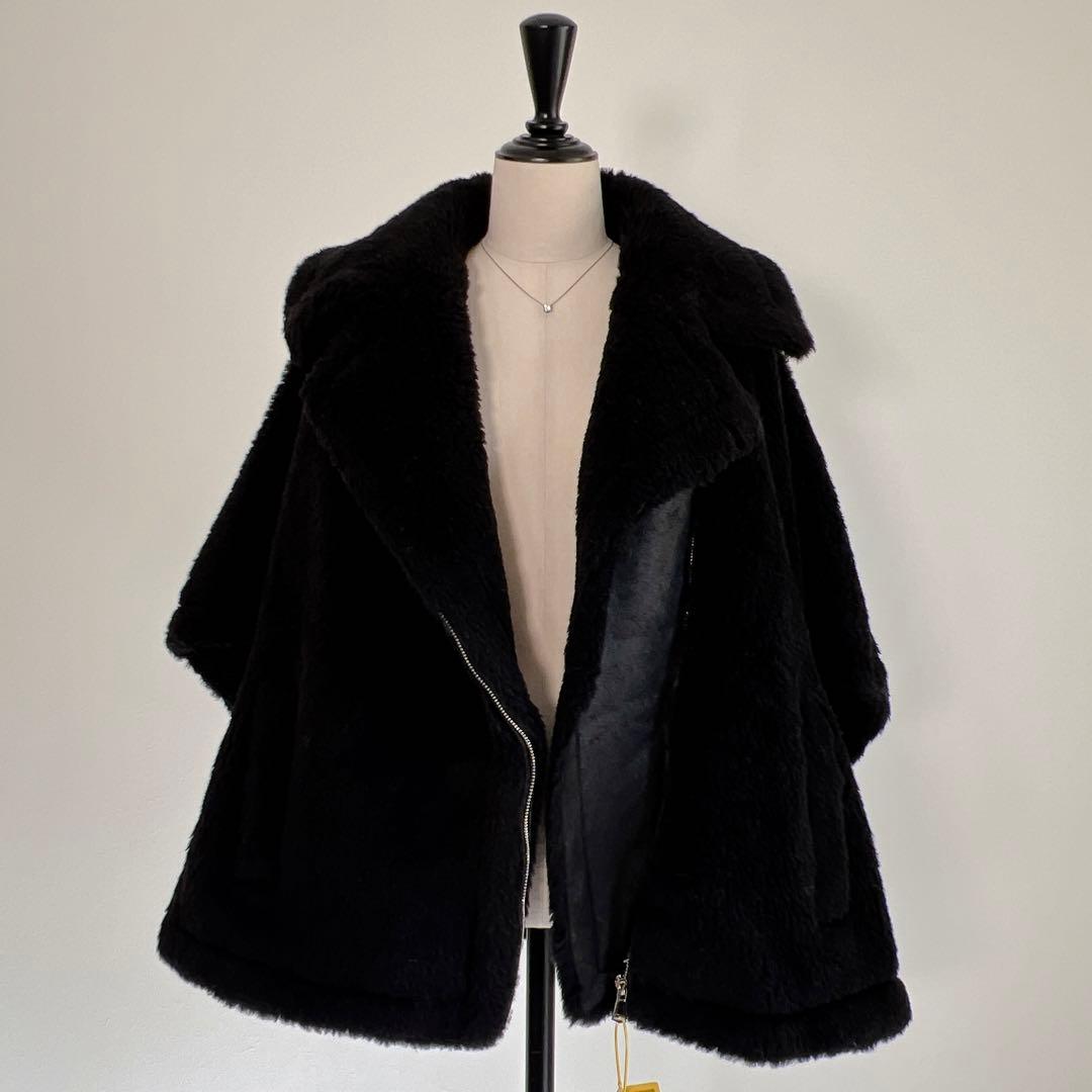 新品未使用 別注ベアポンチョジップテーラード ブラック