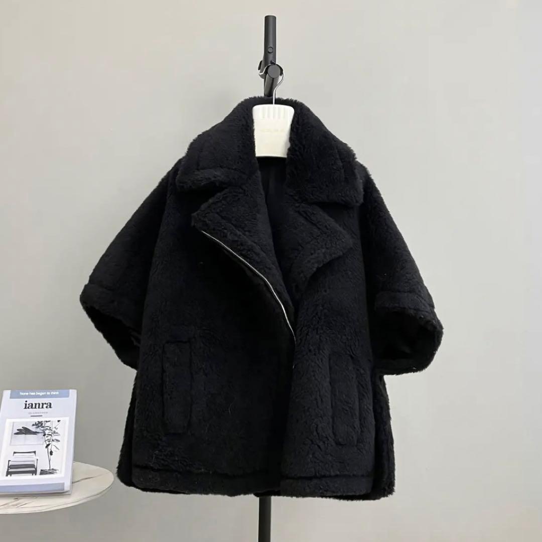 新品未使用 別注ベアポンチョジップテーラード ブラック