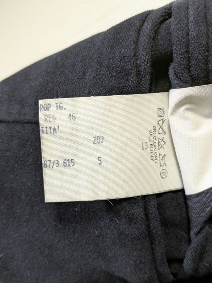 ラルディーニ テーラードジャケット 46 モールスキン 本切羽 ネイビー