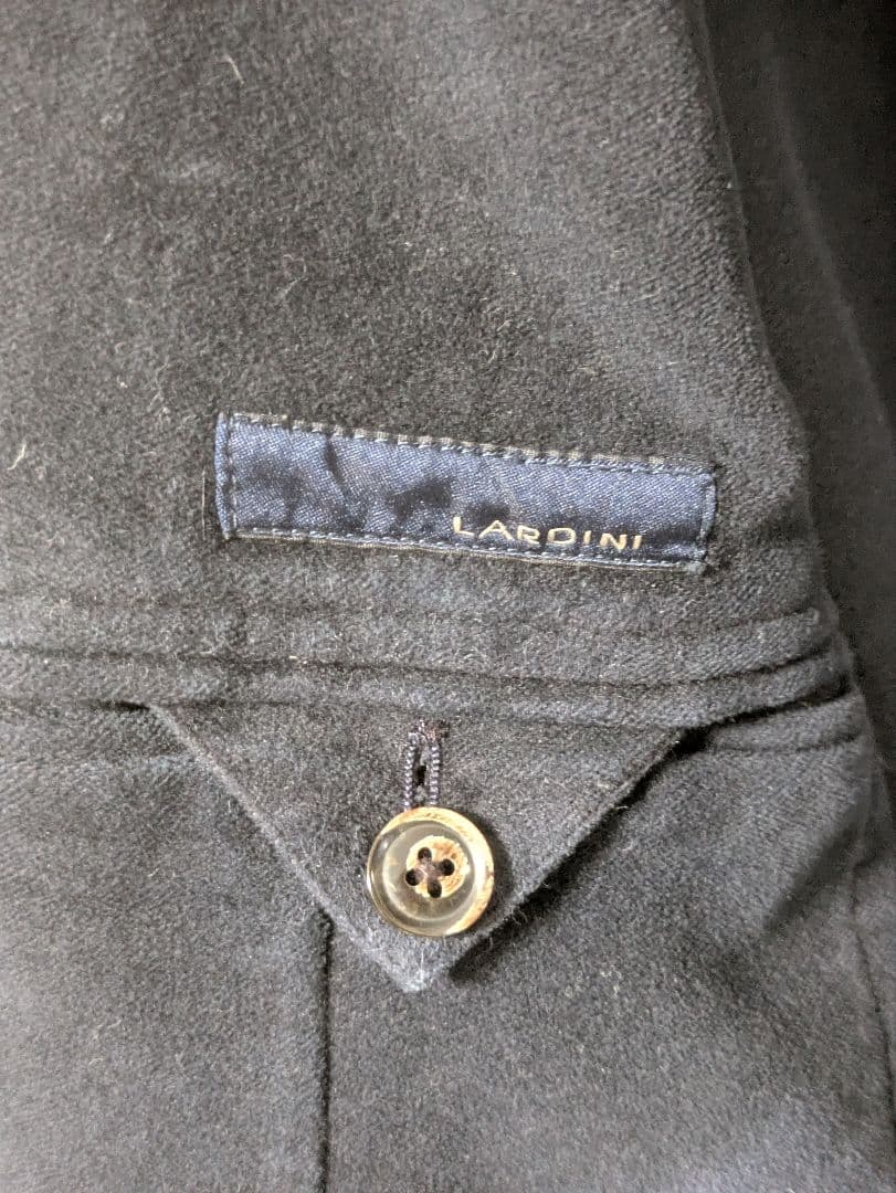 ラルディーニ テーラードジャケット 46 モールスキン 本切羽 ネイビー