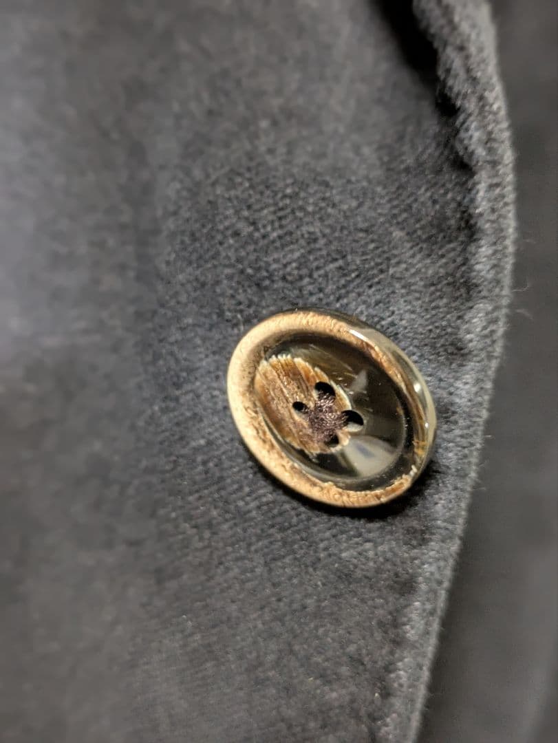 ラルディーニ テーラードジャケット 46 モールスキン 本切羽 ネイビー