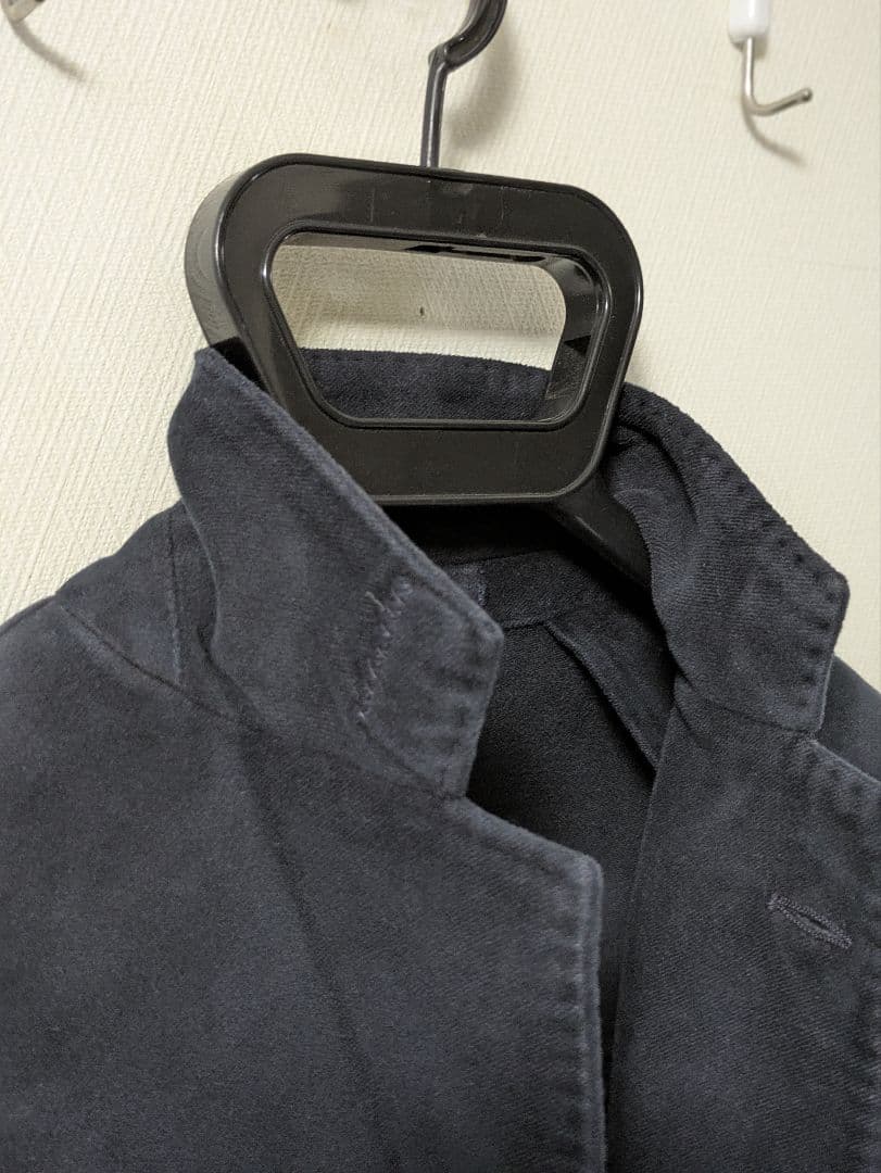 ラルディーニ テーラードジャケット 46 モールスキン 本切羽 ネイビー