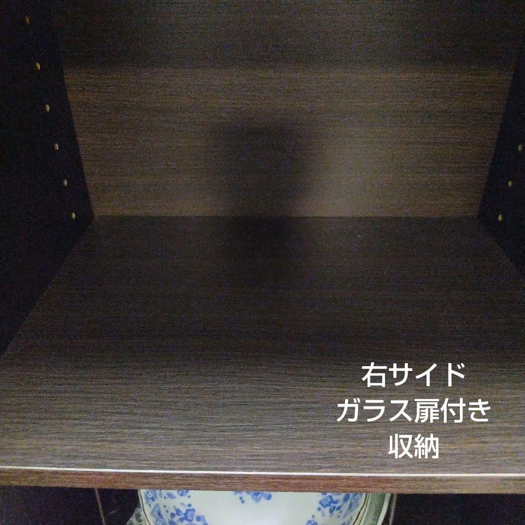 ✿ ニトリ レンジボード 食器棚 コパン 80MRB DBR 美品 送料込み