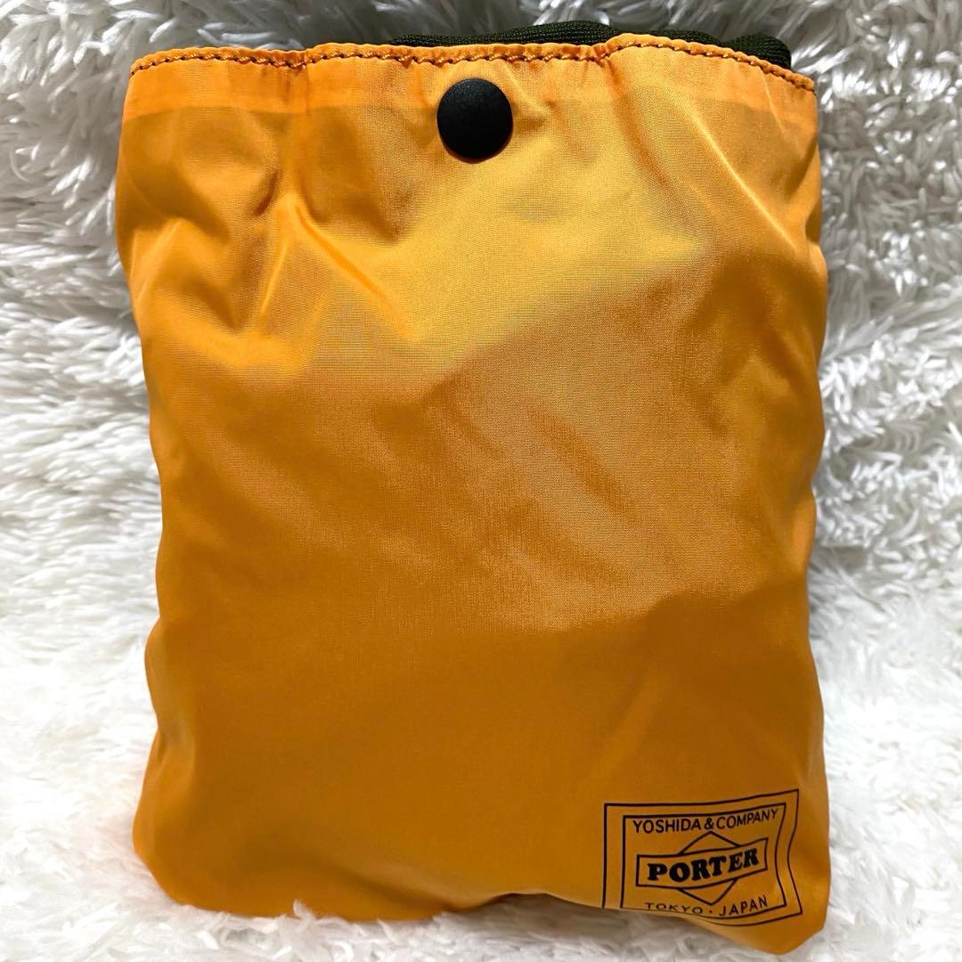 【美品】ポーター バガー GMS エコバッグ カーキ 現行 折り畳み 大容量