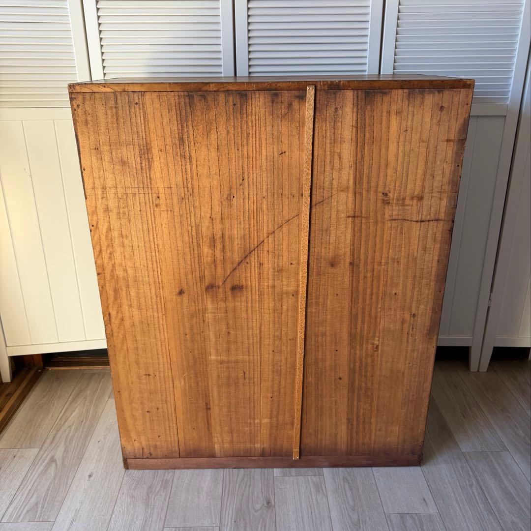 水屋箪笥 茶箪笥 飾り棚 レトロ 木製 古家具 和箪笥 アンティーク家具 桐 漆