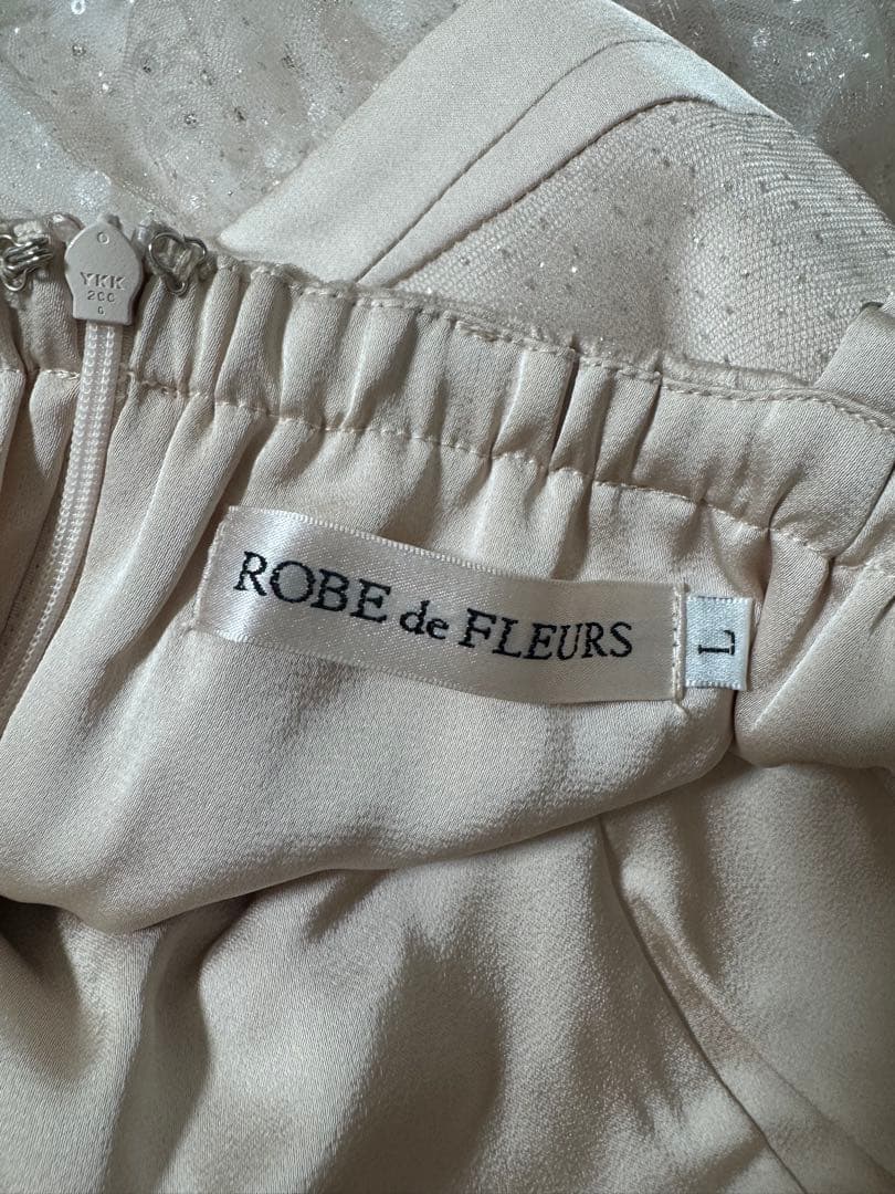 【ROBE de FLEURS】 【ローブドフルール】ピンクベージュ　Lサイズ