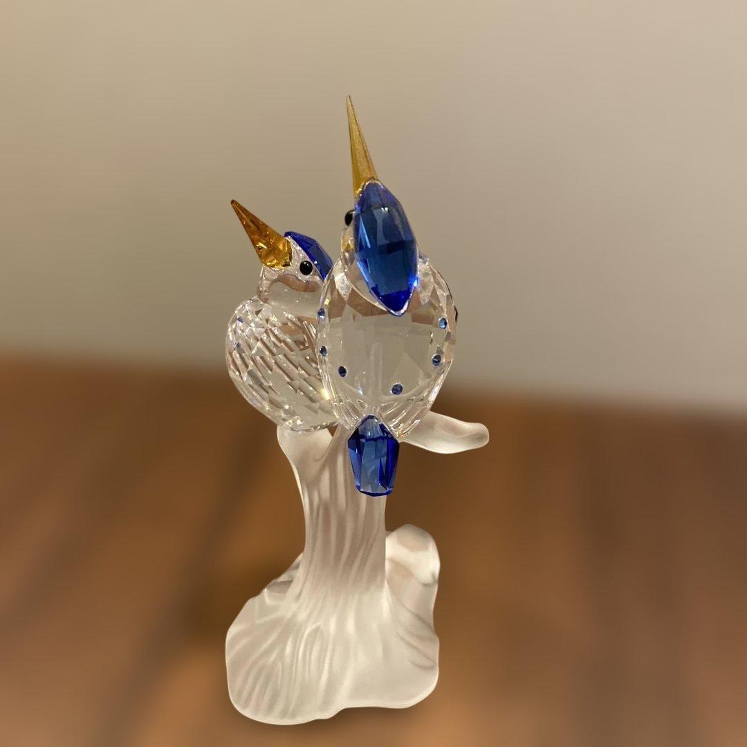 スワロフスキー置物　鳥　カワセミ