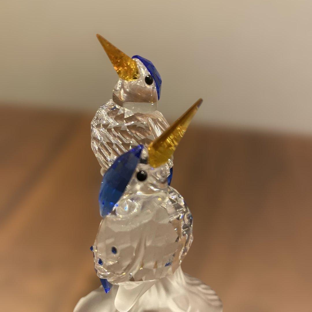 スワロフスキー置物　鳥　カワセミ