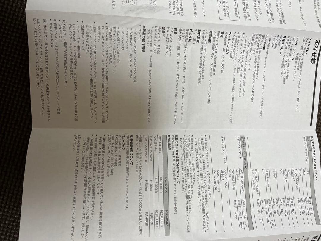 SONYウォークマン NW-WM1Z/NM