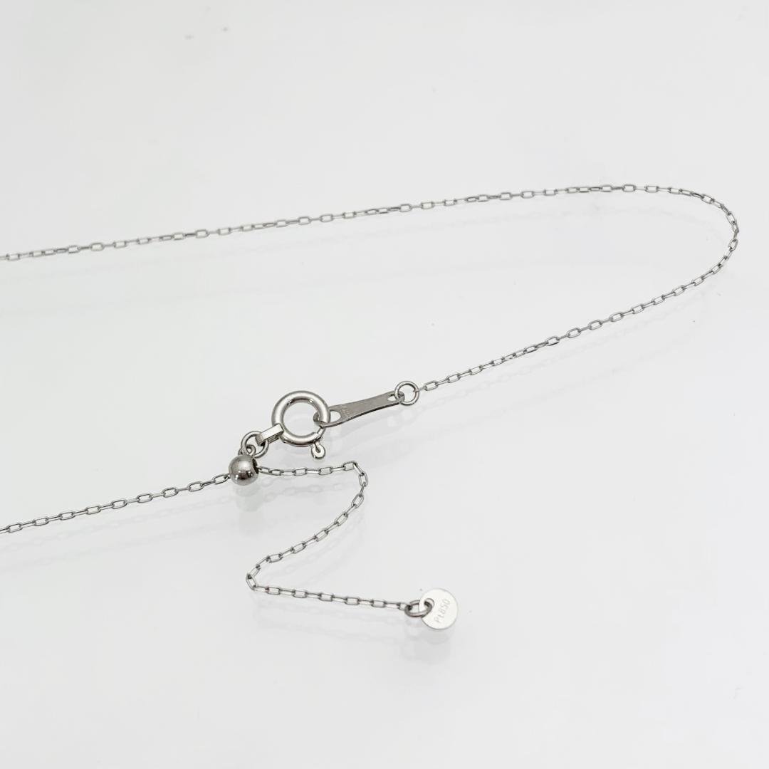 新品 ステーションネックレス ダイヤモンド 0.50ct プラチナ