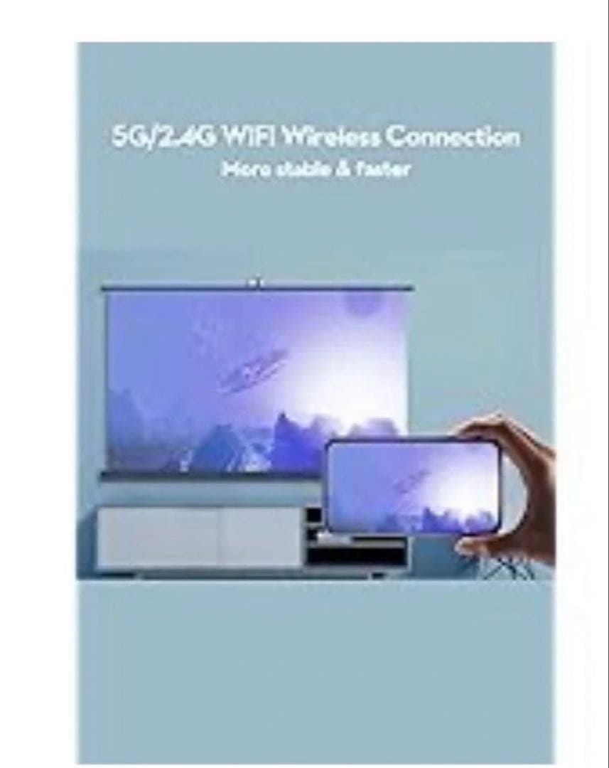 Netflix対応 超小型プロジェクター COI ホワイト 高画質 コンパクト