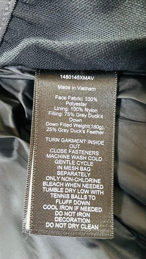 ラルフローレン RLX ダウンベスト ブラック　サイズXS