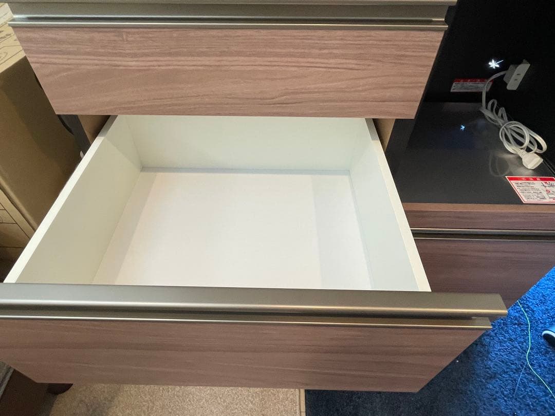 【みずき】キッチンボード　プレジャー９０ＬＬオープン　ミディアム