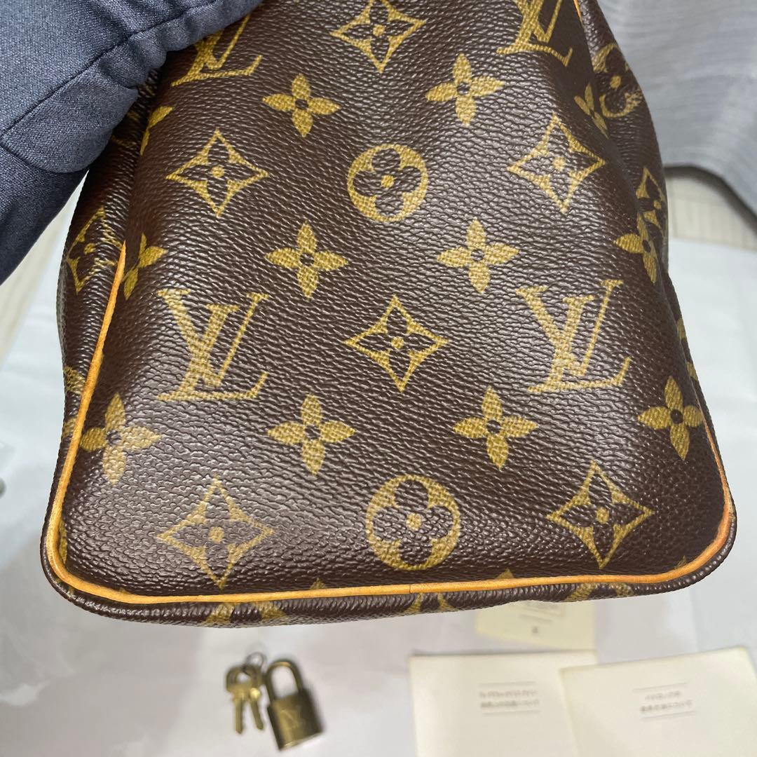LOUIS VUITTON スピーディ 25 モノグラム ハンドバッグ 鍵付き