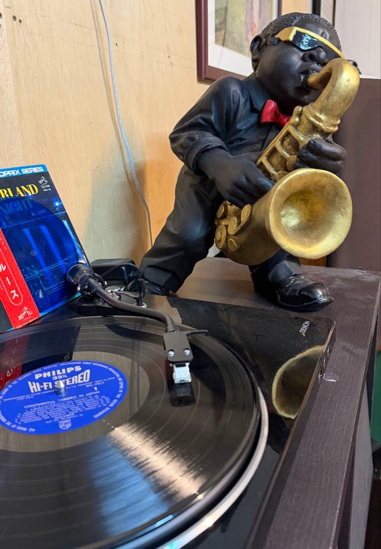 大型黒人 サックス 人形 、JAZZ奏者圧巻❗️ 入手困難な珍品