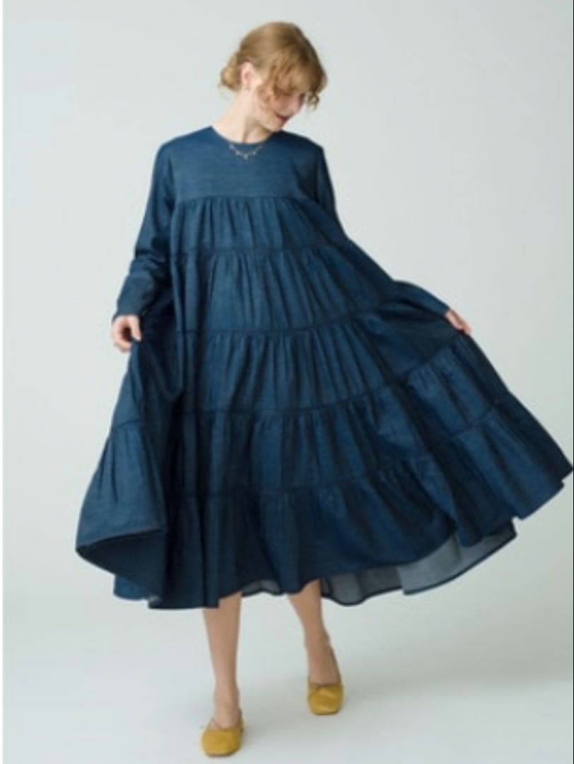 ワンピース Merlette Maida Midi Denim Dress