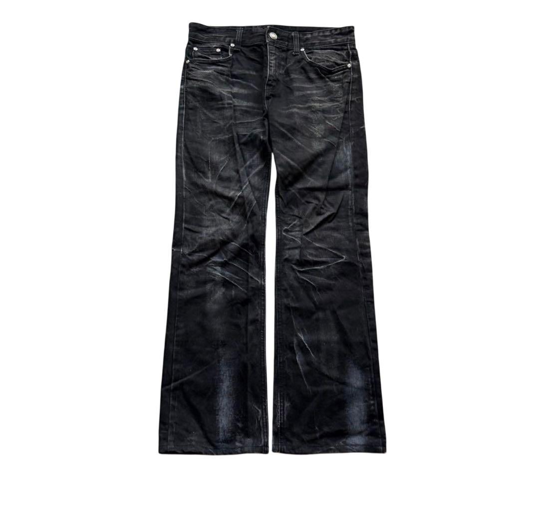 パンツ archive lagust black flare deim pants
