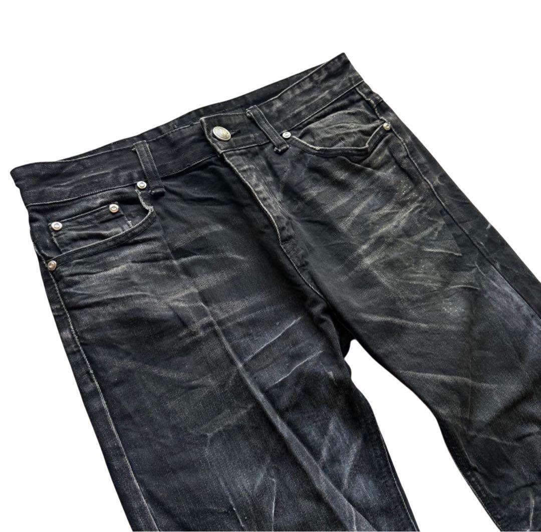 パンツ archive lagust black flare deim pants