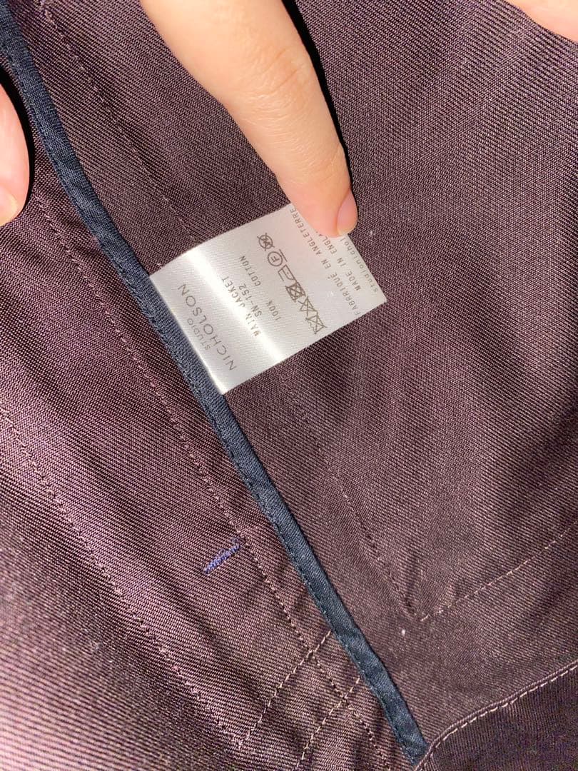 STUDIO NICHOLSON main jacket ノーカラージャケット