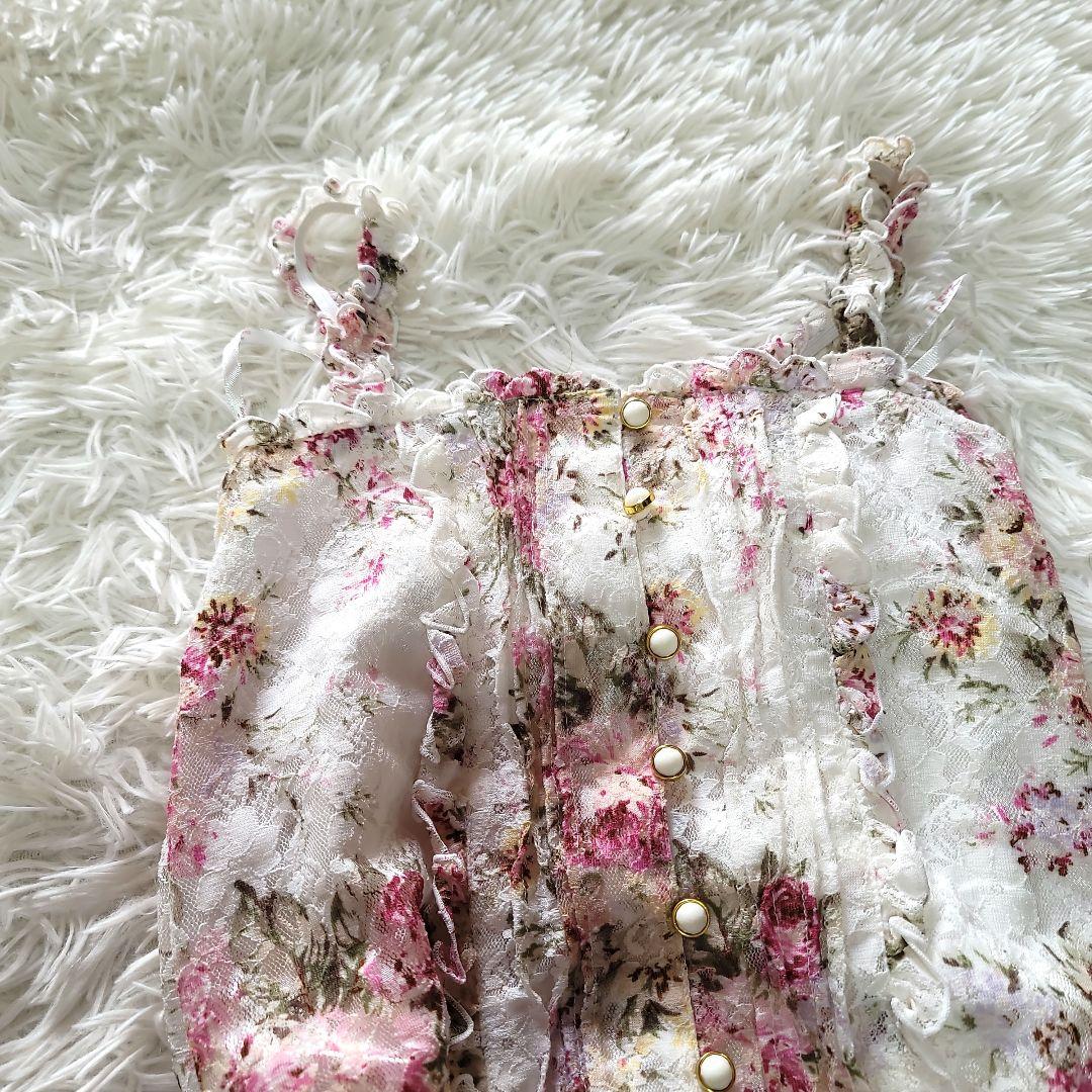 00s 希少 LIZLISA 総レースローズ キャミワンピ 姫ロリ パワネ