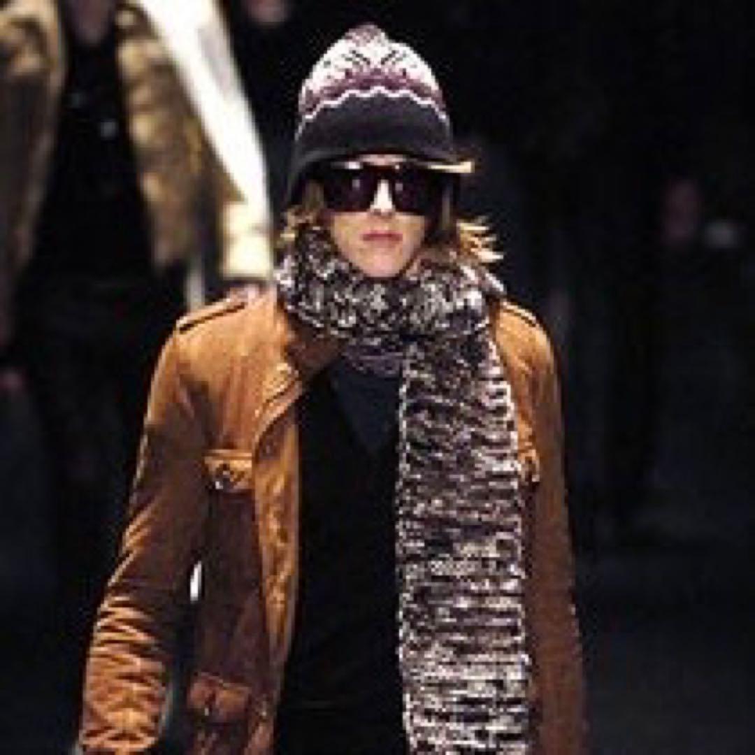 05AW 希少 Dior homme グラム期 ネイティブ ビーニー ニット帽