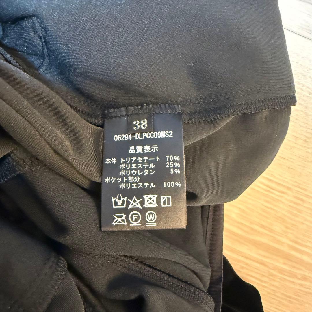 デイジーリン フォクシー FOXEY 黒 ベルベット ガウチョパンツ 38