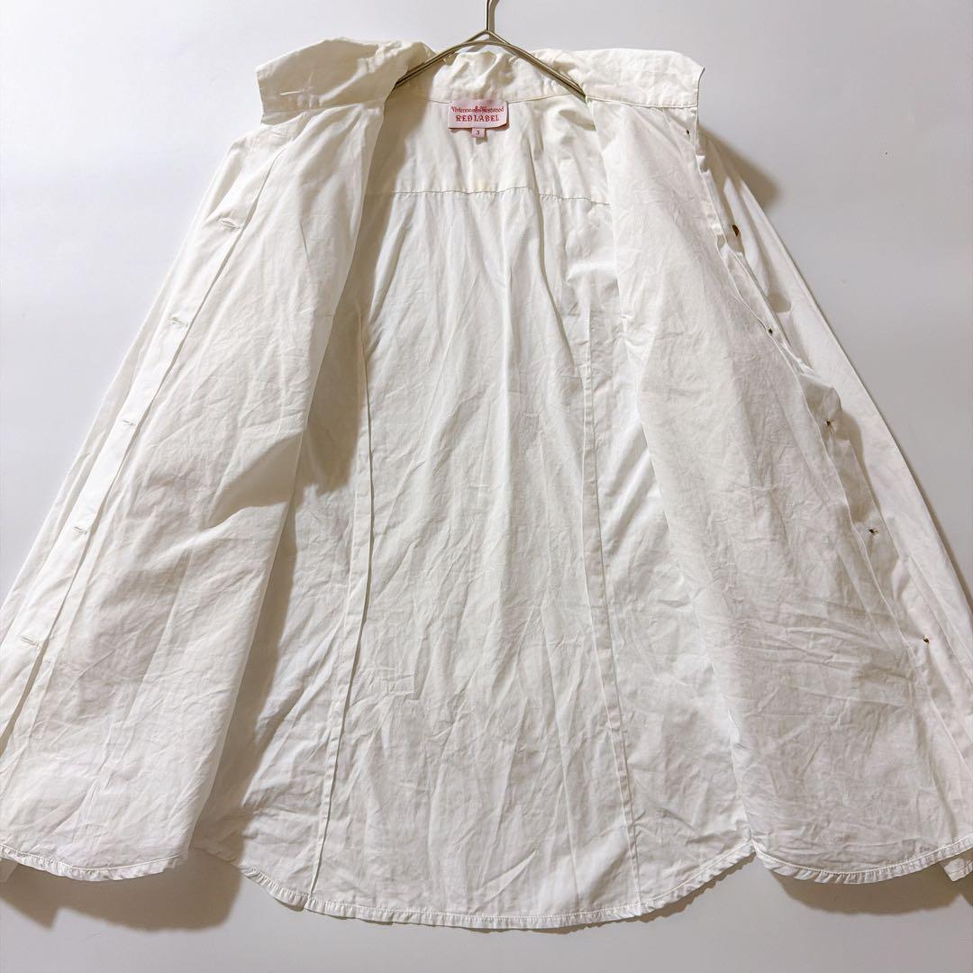 定番✨️ヴィヴィアンウエストウッド ボウタイブラウス リボン オーブボタン 3