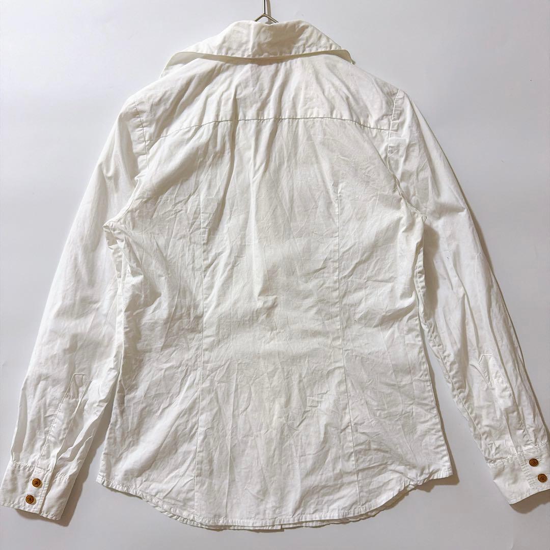 定番✨️ヴィヴィアンウエストウッド ボウタイブラウス リボン オーブボタン 3