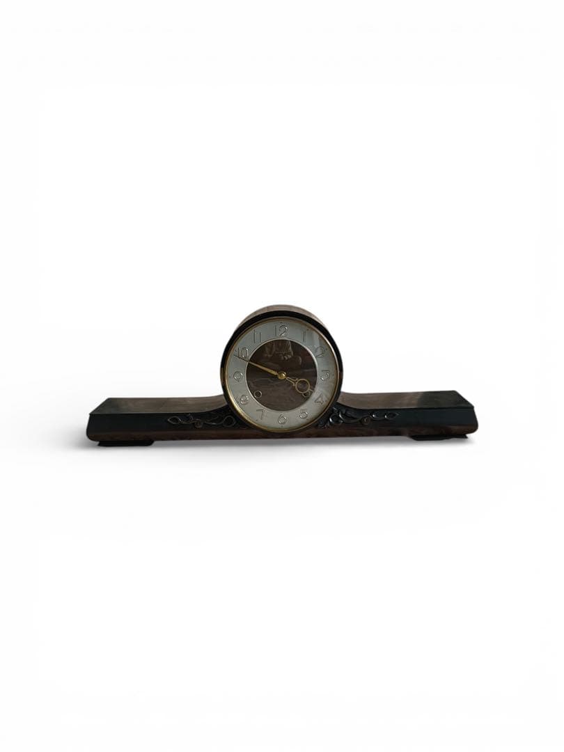 クラシックデザイン 置時計 木製　振り子時計　ゼンマイ式