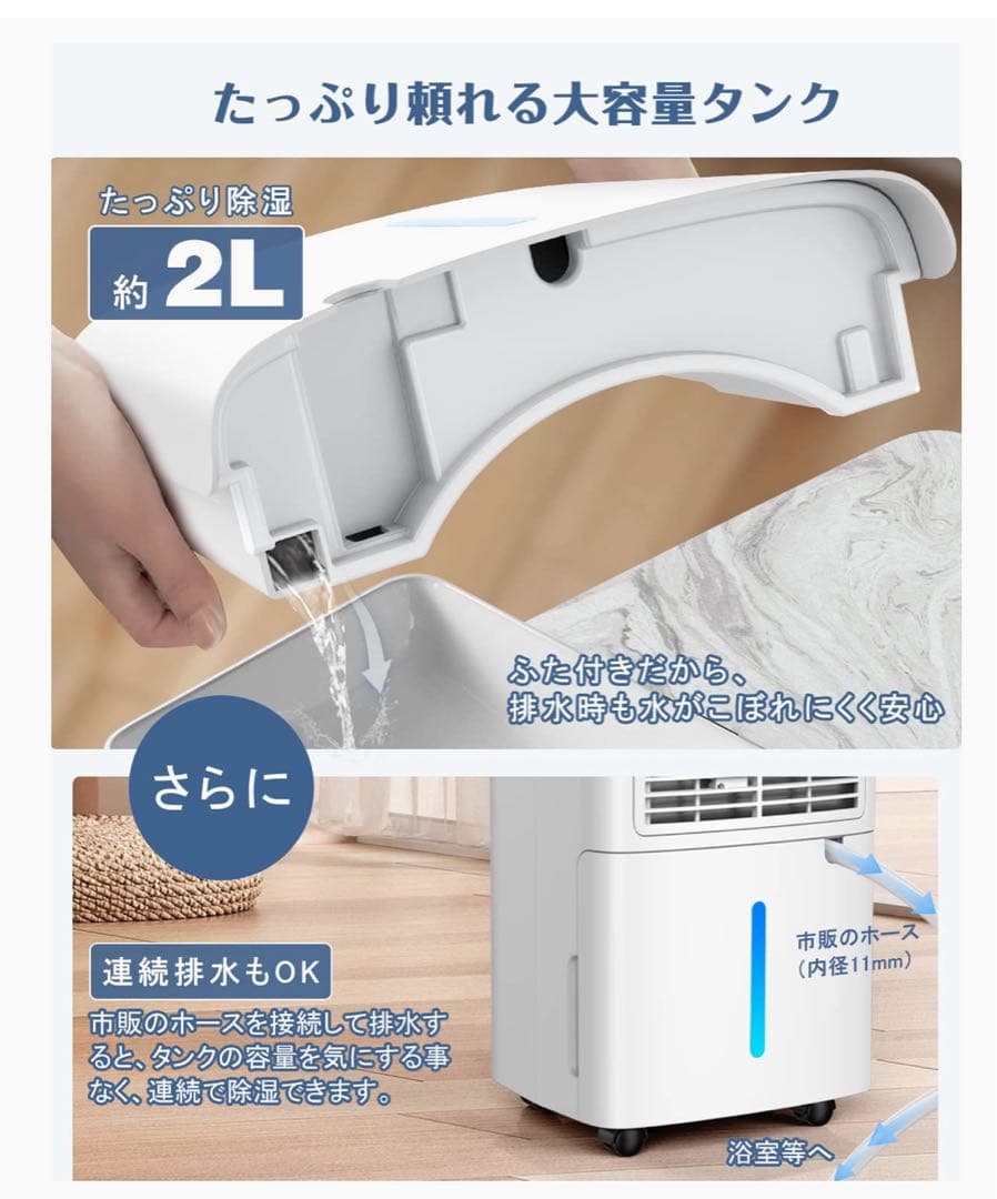 Anlaby 除湿機 コンプレッサー式 12L衣類乾燥機 強力除湿 空気清浄