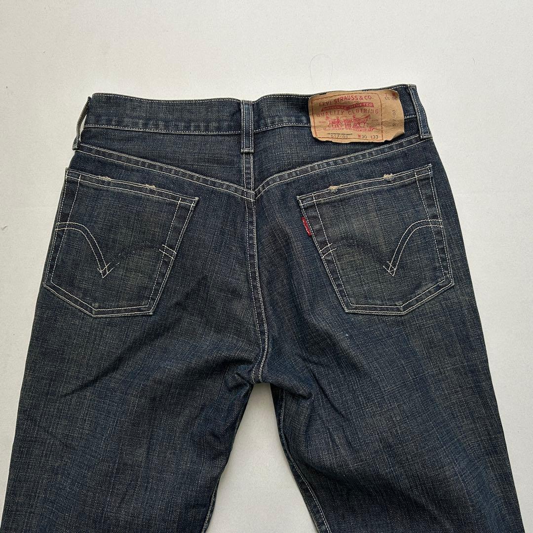 00s Levi’s 517 フレアデニムW30L33 ブーツカット y2k