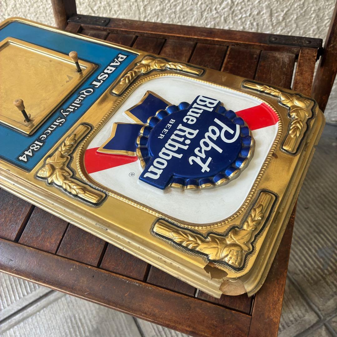 70s〜Pabst blue ribbonアメリカアンティークUSA看板Beer