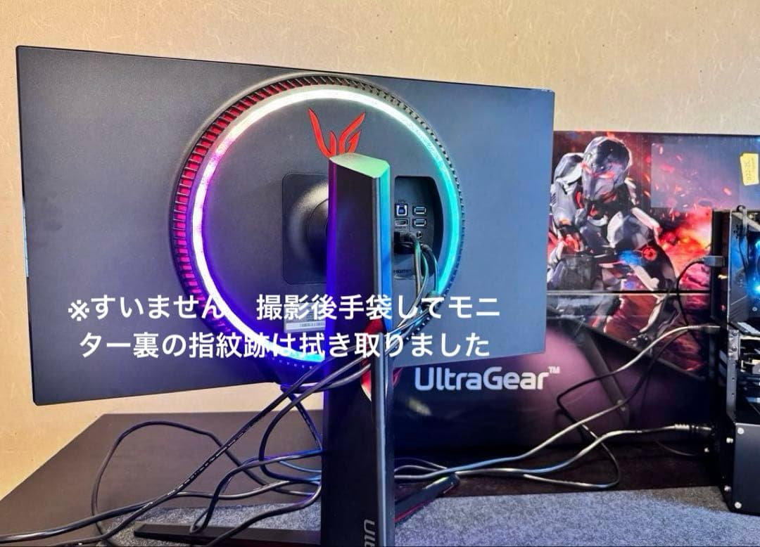 【美品】4K ゲーミングモニターLG UltraGear 27GP95R-B