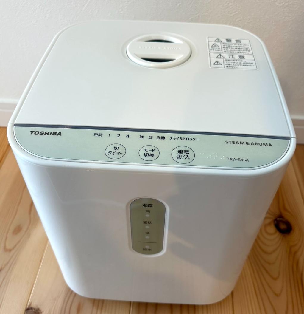 東芝 スチームファン式加湿器 グランホワイト TKA-S45A (W)