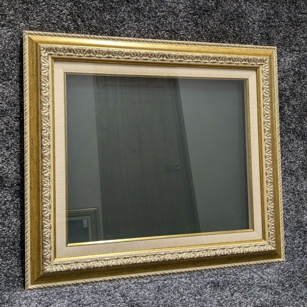 ライナー付き　アンティーク調　額縁　油絵　Ｆ8 　2面セット　2枚