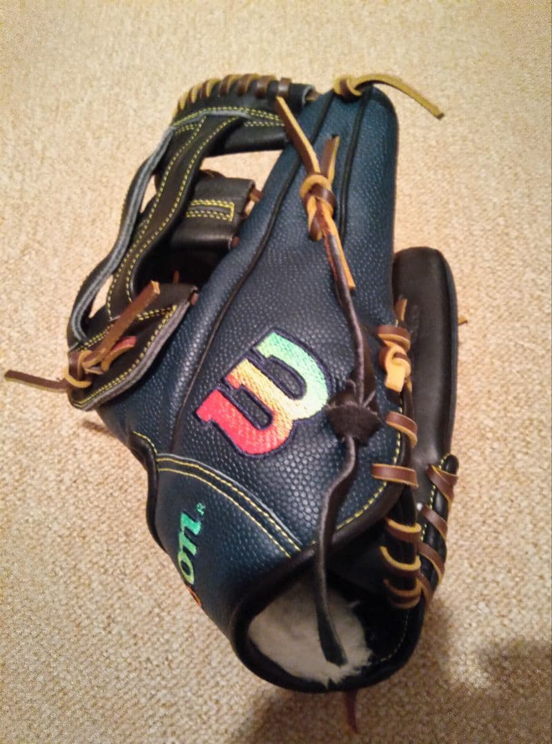 Wilson 軟式グローブ ネイビー 右投げ