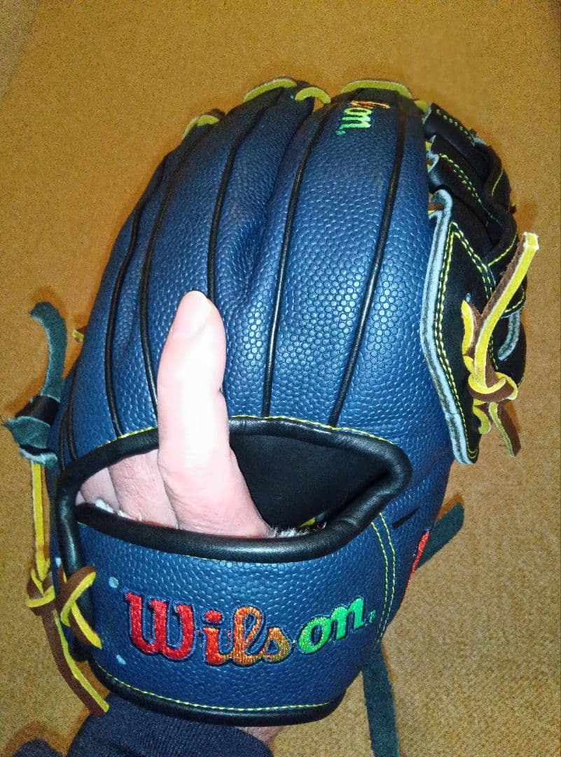 Wilson 軟式グローブ ネイビー 右投げ