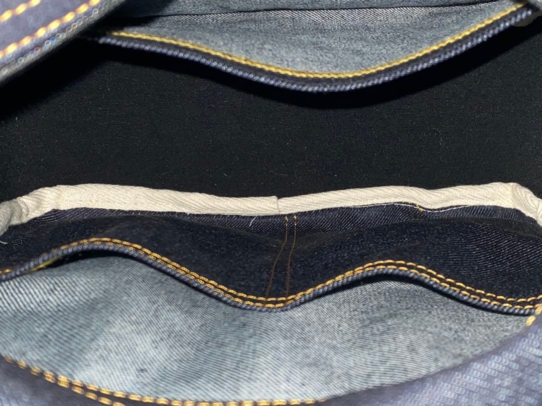 ハンドメイド☆岡山デニム♪ステンシル♪トラ猫☆リュック対応☆ミニボストンバッグ