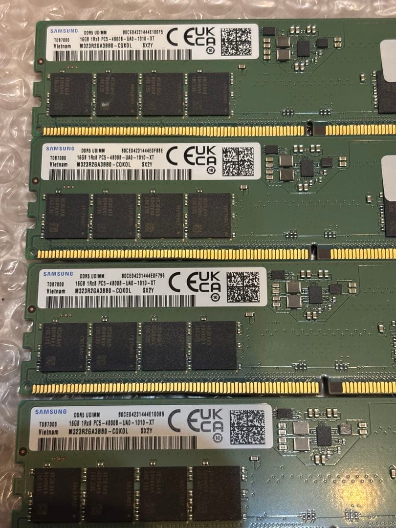 SAMSUNG DDR5 16GB PC5 4800B 4枚 計64GB