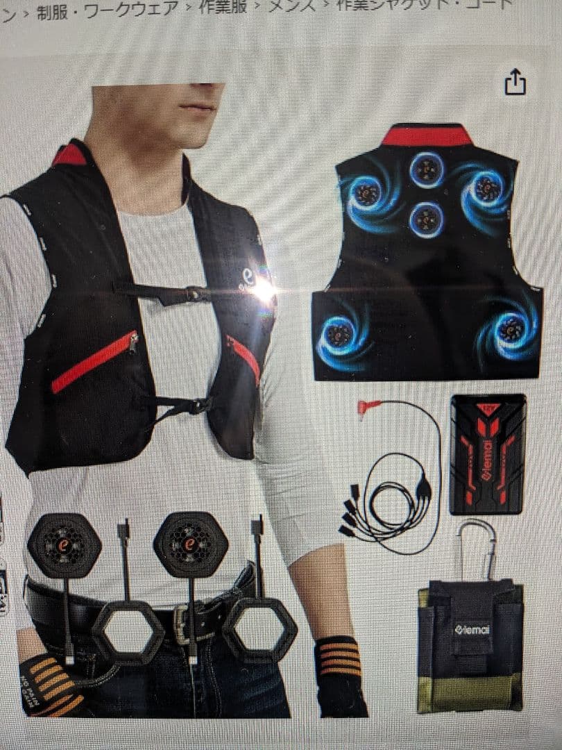 ペルチェベスト【2025夏新登場＆ペルチェ素子冷却技術】冷却ベスト(M~3XL)