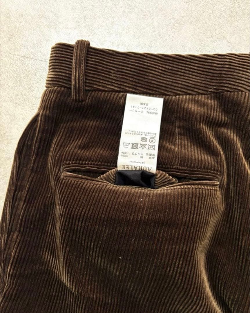 AURALEE オーラリー　コーデュロイ　パンツ