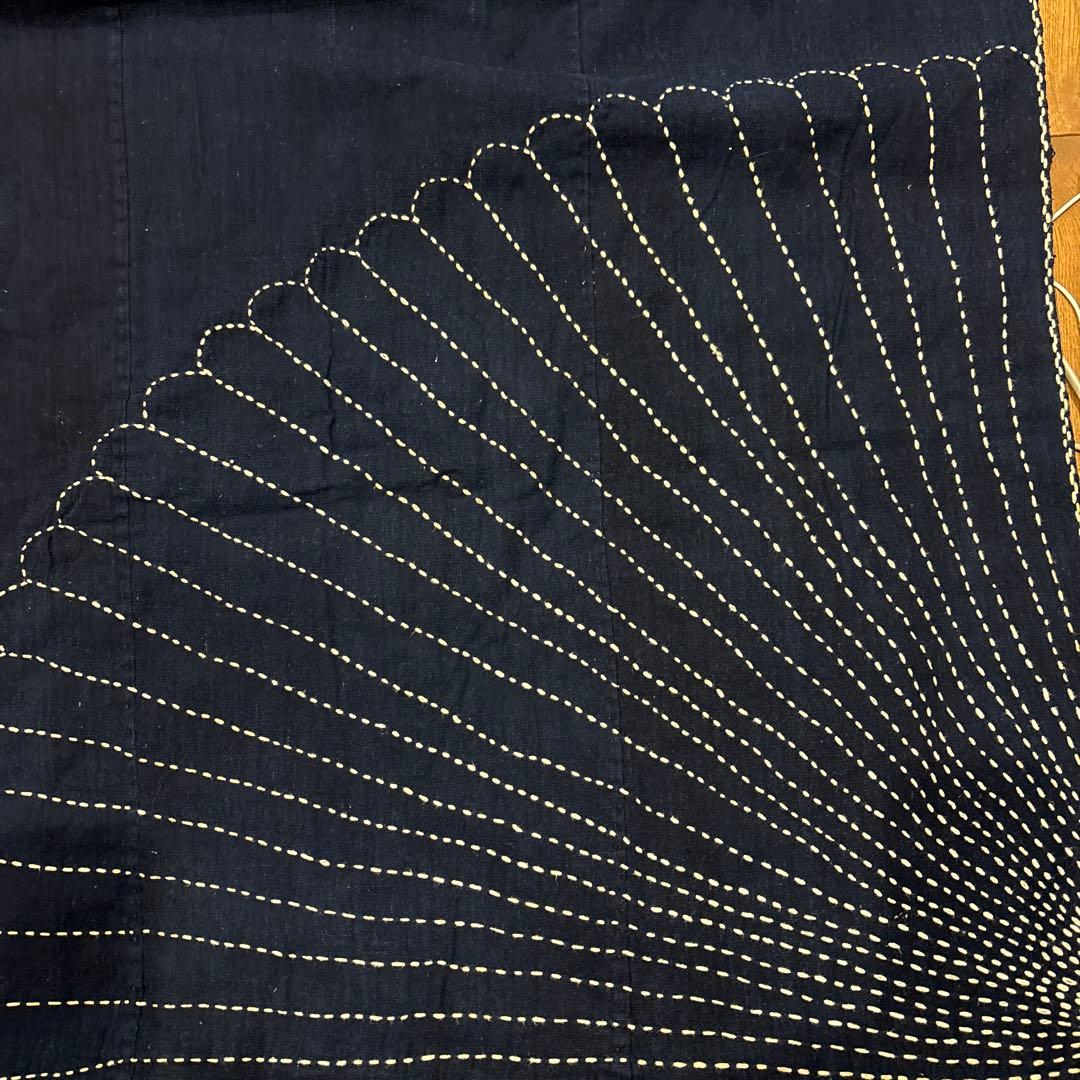 古布　藍染　刺し子　大風呂敷　5幅　約155✖️160