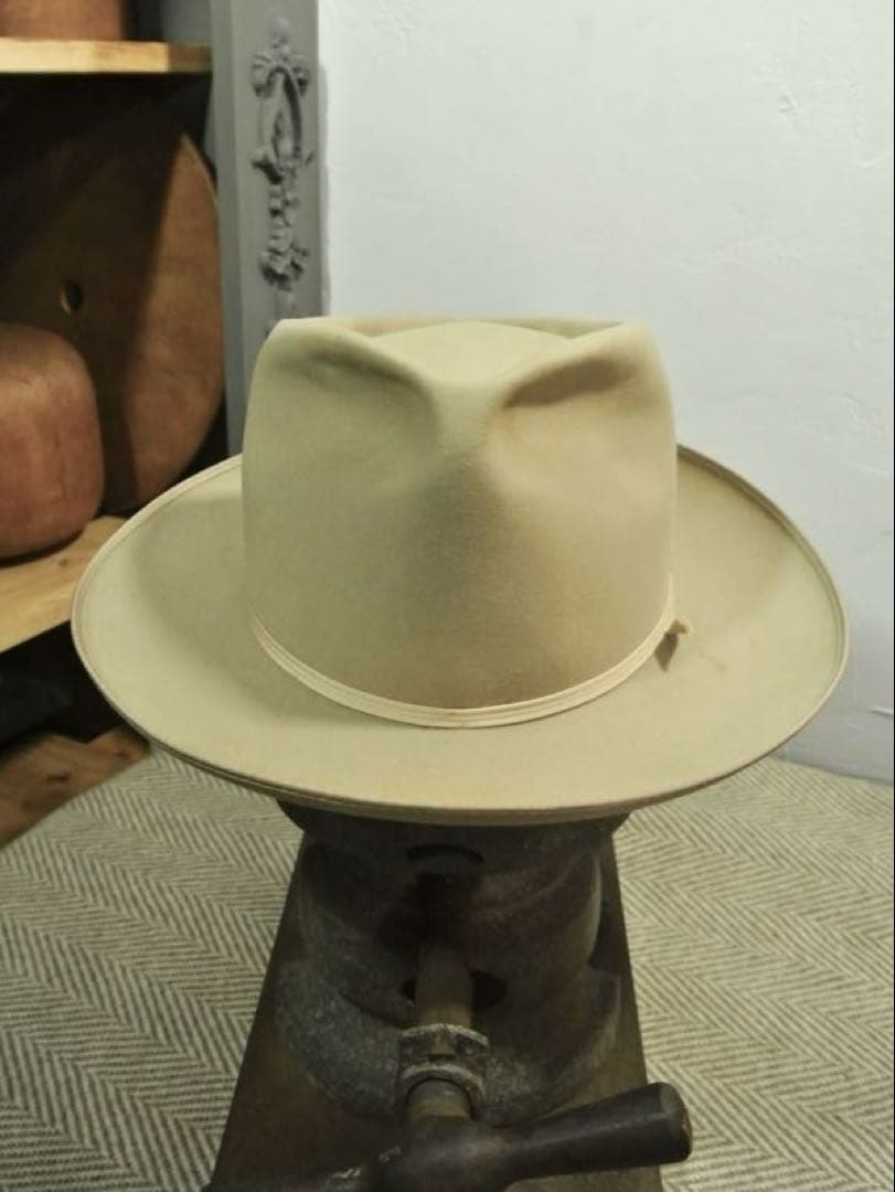 帽子 40s VINTAGE Mallory western 7 1/4 58cm