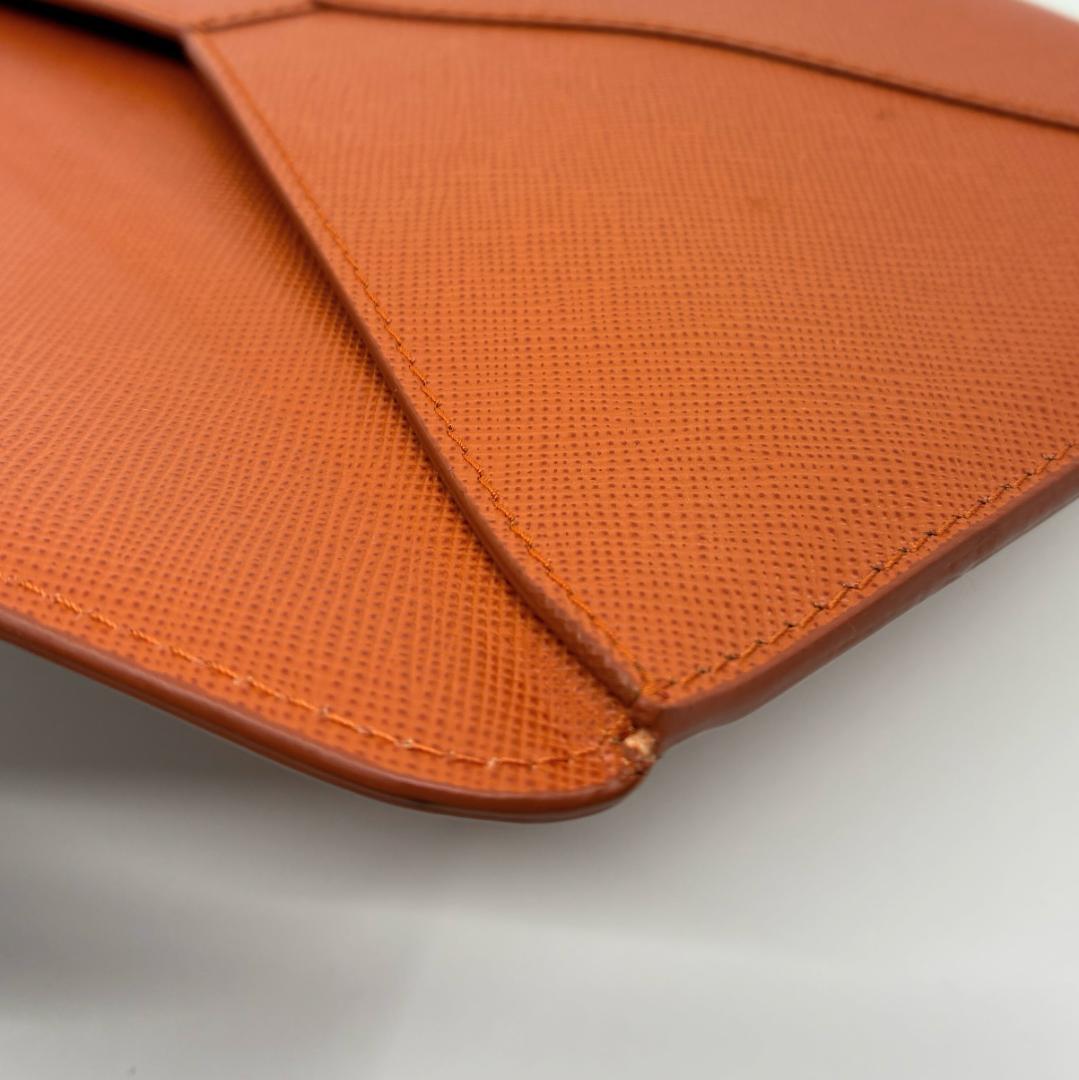 PRADA プラダ サフィアーノ レザー オレンジ 長財布 A1357A3