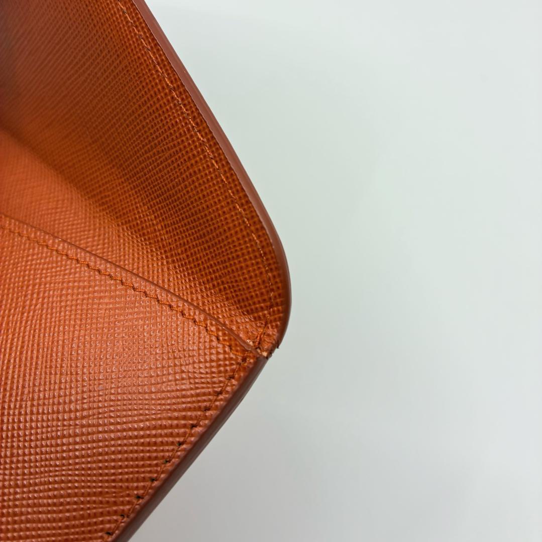 PRADA プラダ サフィアーノ レザー オレンジ 長財布 A1357A3