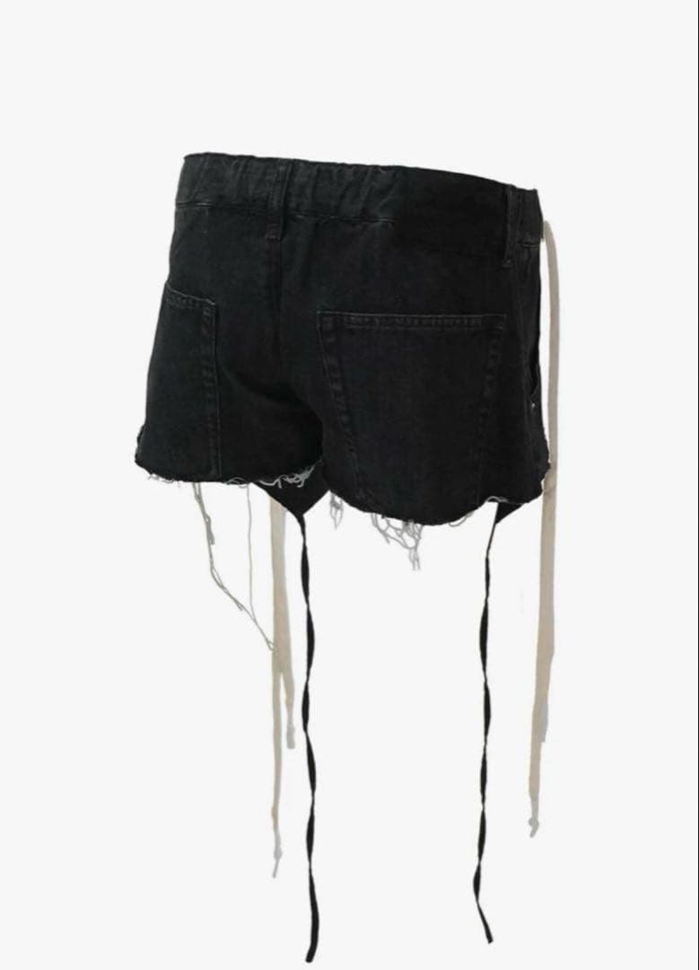 パンツ S garter denim shorts Theredthread